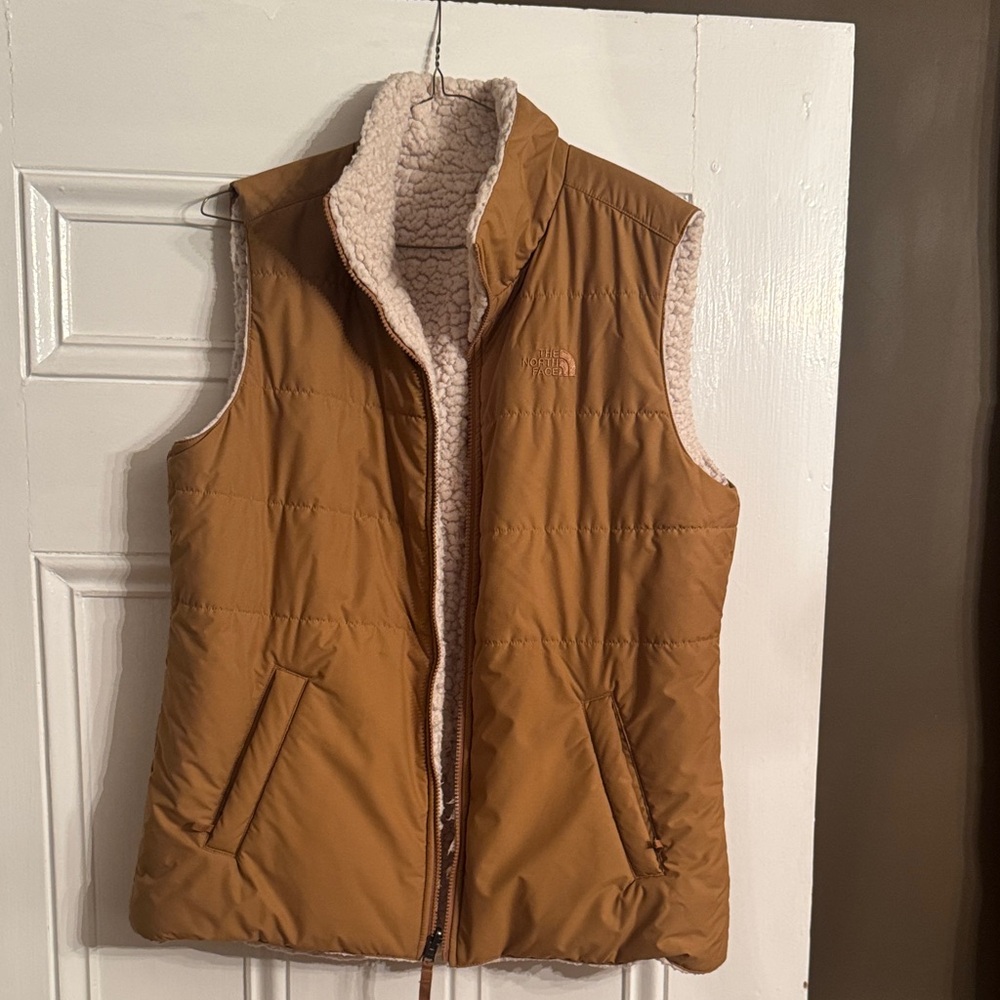 The North Face Tan Puffer Vest